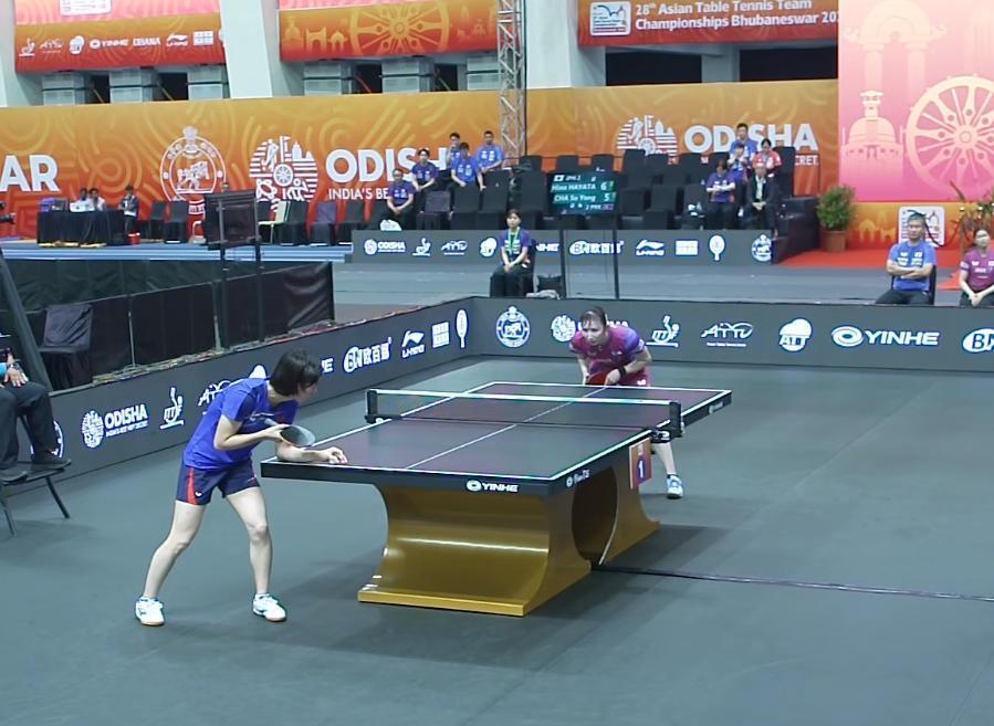 女团挺进四, 负占优, 局张本美和 女团挺进四, 负占优, 局张本美和